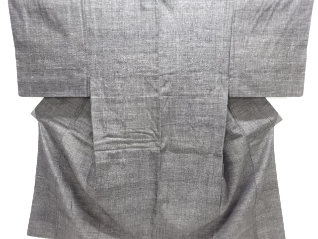 本場結城紬男物着物アンサンブル（杢）（キングサイズ）